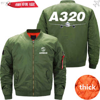Thumbnail for AIRBUS A320 Ma-1 Bomber Jacket Flight Jacket Aviator Jacket THE AV8R