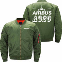 Thumbnail for AIRBUS A320 Ma-1 Bomber Jacket Flight Jacket Aviator Jacket THE AV8R