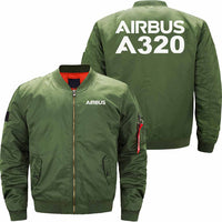 Thumbnail for AIRBUS A320  Ma-1 Bomber Jacket Flight Jacket Aviator Jacket THE AV8R