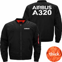 Thumbnail for AIRBUS A320  Ma-1 Bomber Jacket Flight Jacket Aviator Jacket THE AV8R