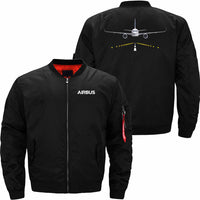 Thumbnail for AIRBUS A320 Runway Ma-1 Bomber Jacket Flight Jacket Aviator Jacket THE AV8R