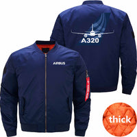 Thumbnail for AIRBUS A320 Ma-1 Bomber Jacket Flight Jacket Aviator Jacket THE AV8R